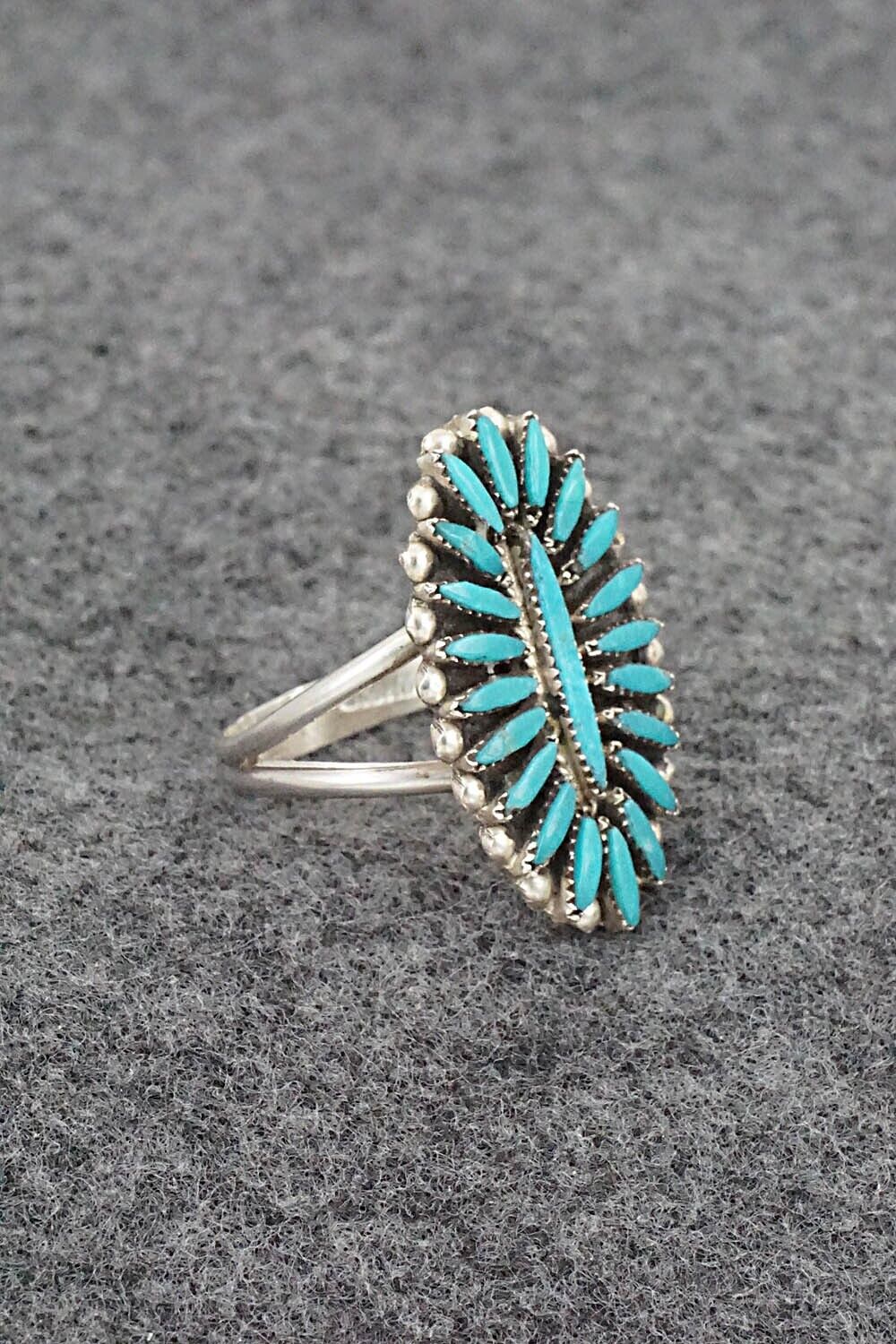Turquoise & Sterling Silver Ring - Lorena Peina - Size 8
