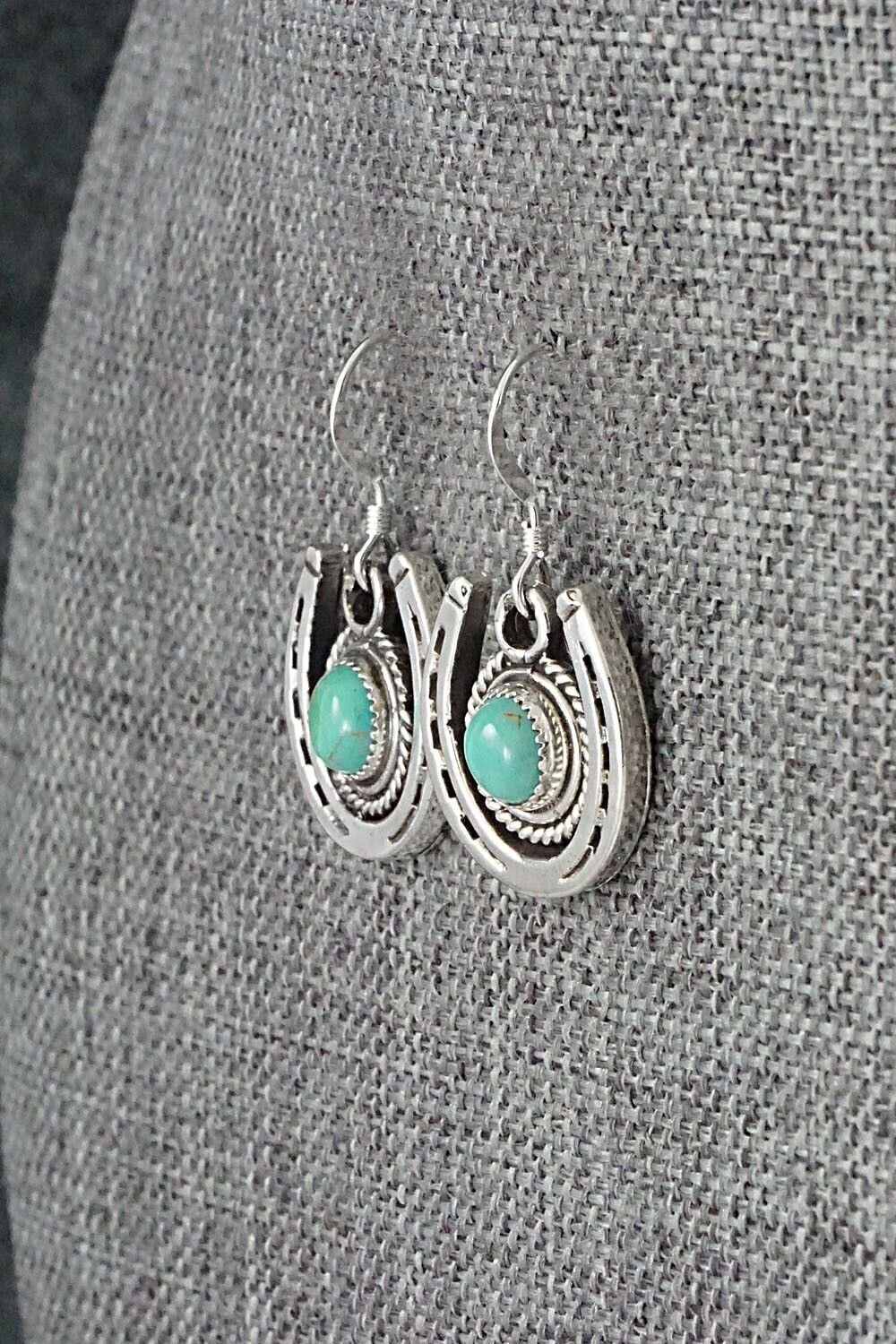 Turquoise and Sterling Silver Earrings - Sharon McCarthy