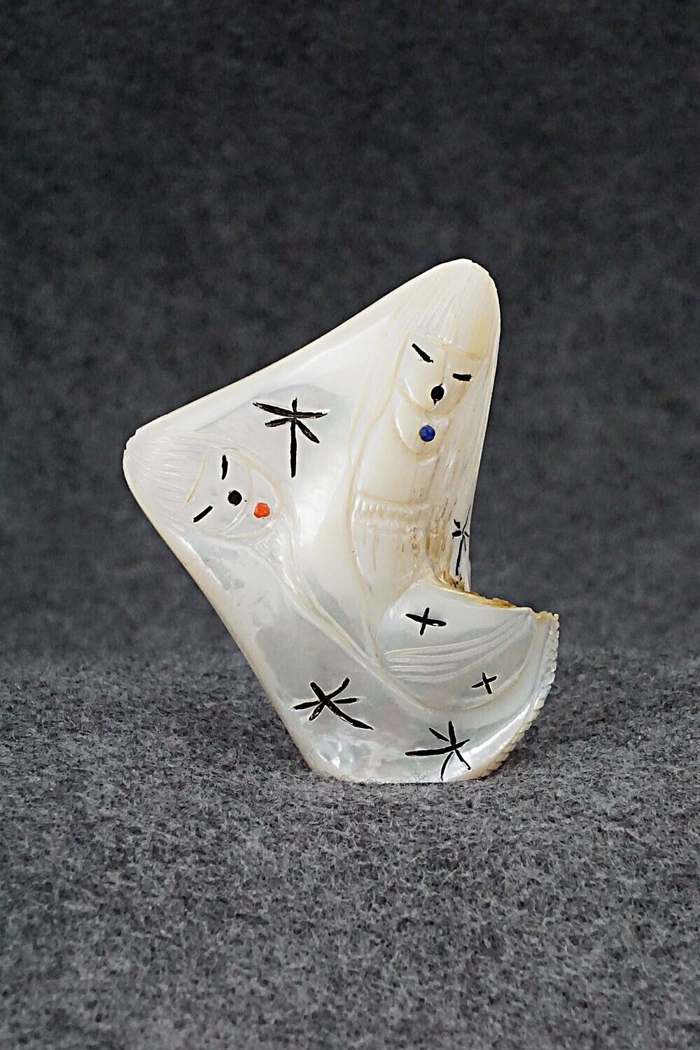 Corn Maiden Zuni Fetish Carving - Sandra Quandelacy