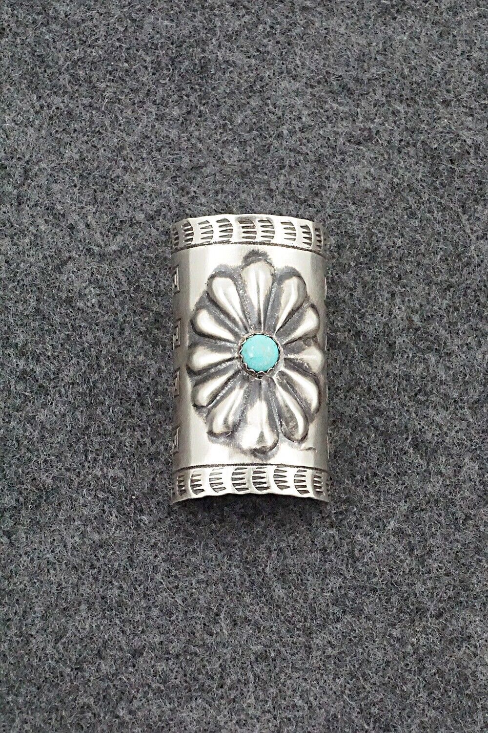 Turquoise & Sterling Silver Hair Pin - Arlene Soce