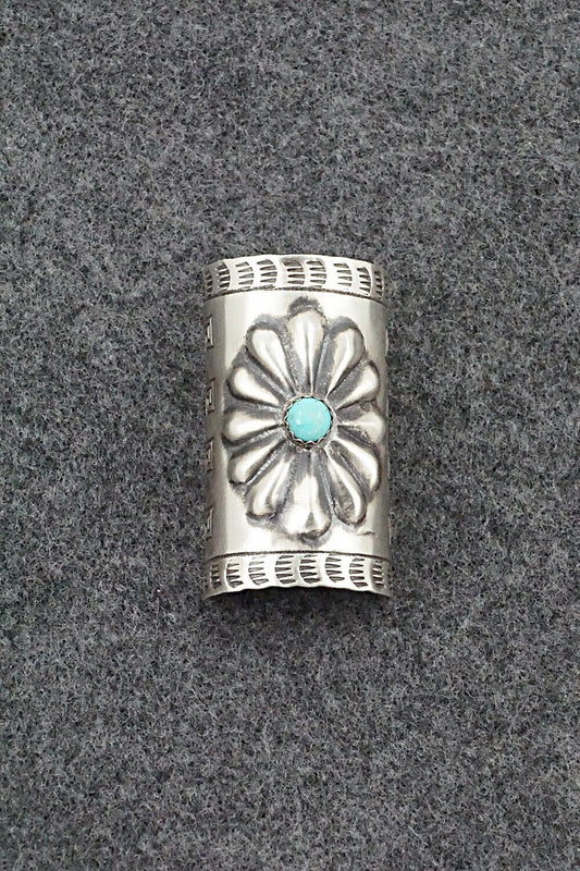 Turquoise & Sterling Silver Hair Pin - Arlene Soce