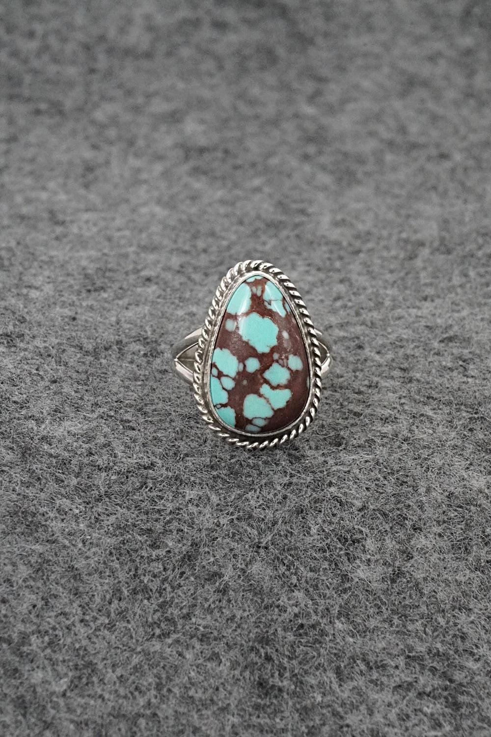 Turquoise & Sterling Silver Ring - Eugene Gruber - Size 5