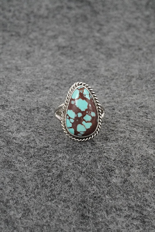 Turquoise & Sterling Silver Ring - Eugene Gruber - Size 5