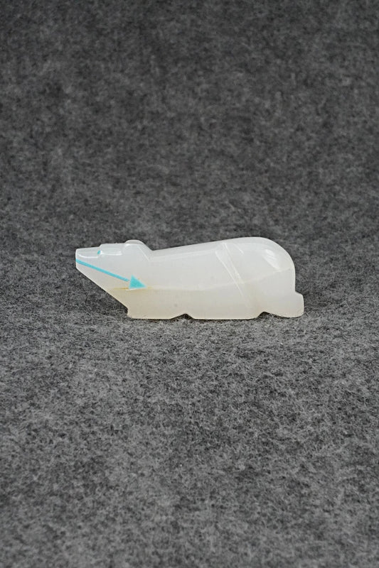 Fox Zuni Fetish Carving - Clayton Panteah
