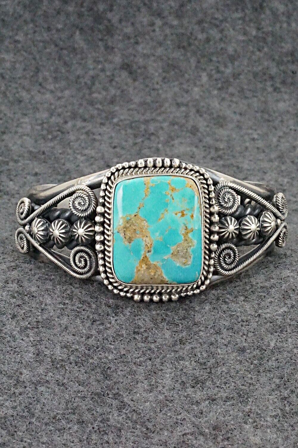 Turquoise & Sterling Silver Bracelet - Michael Calladitto