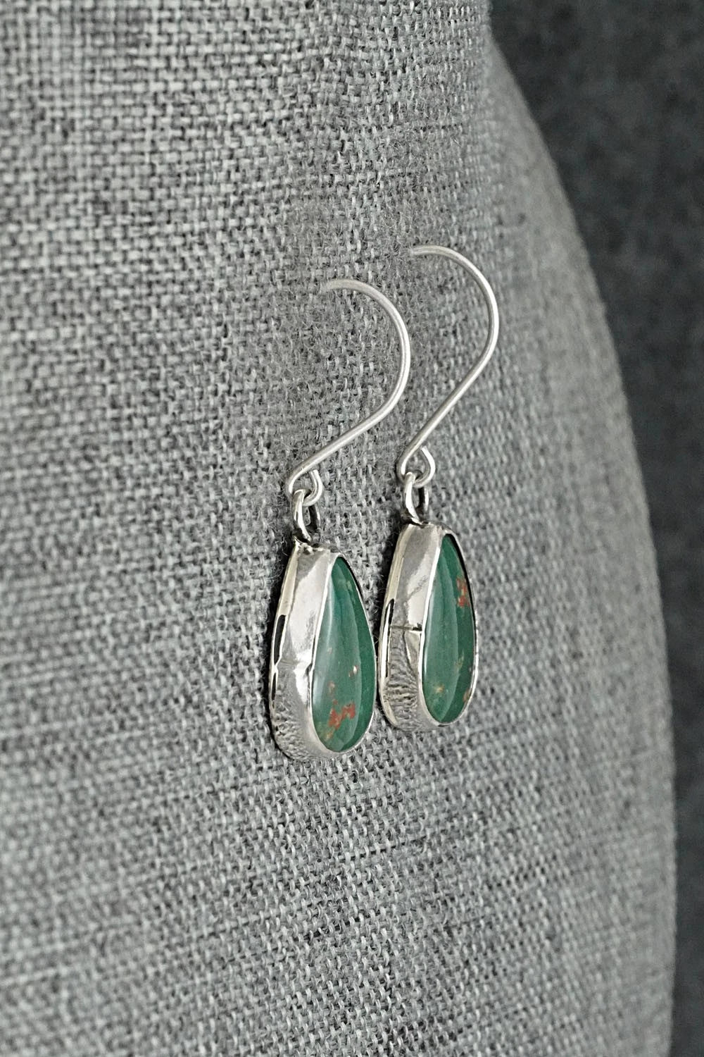 Turquoise & Sterling Silver Earrings - Rosemary Saunders