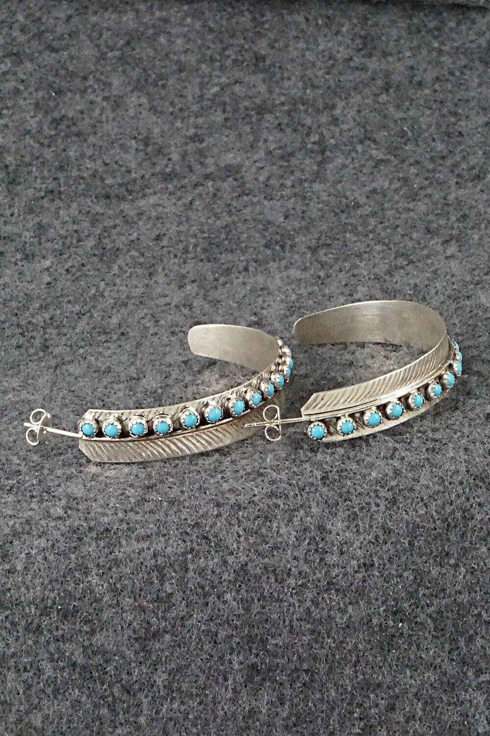 Turquoise & Sterling Silver Earrings - Aaron Davis