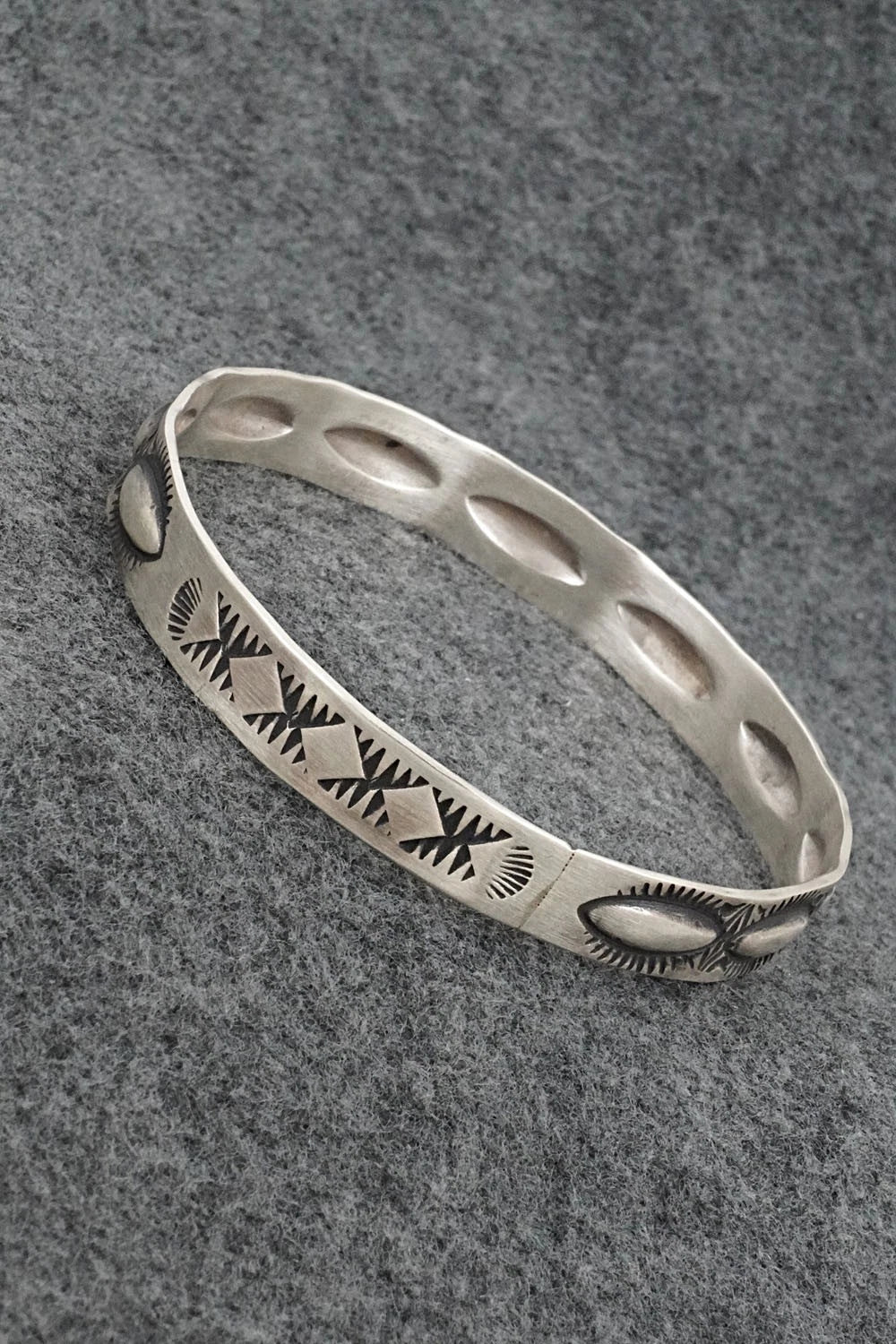 Sterling Silver Bangle Bracelet - Elvira Bill