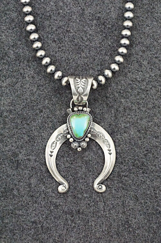 Turquoise & Sterling Silver Necklace - Samuel Yellowhair