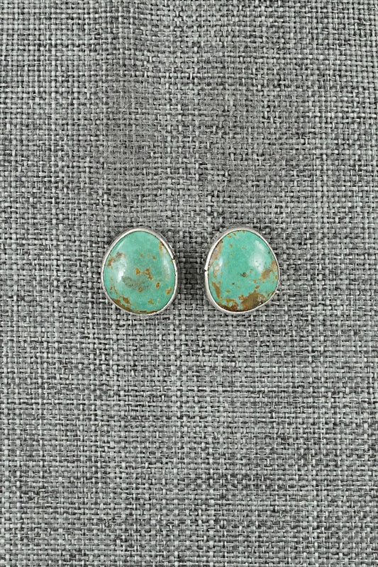 Turquoise & Sterling Silver Earrings - Rosemary Saunders