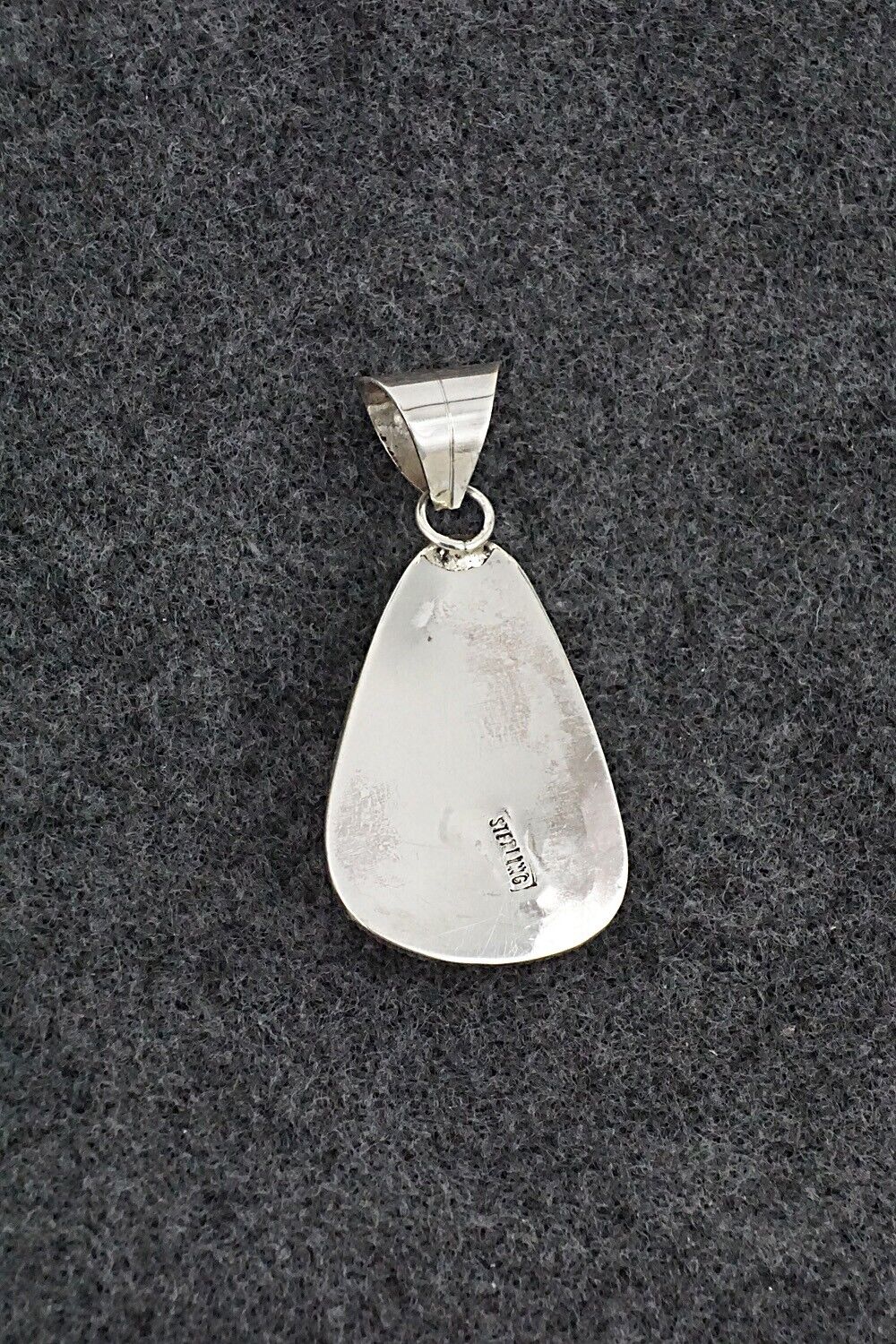 White Buffalo & Sterling Silver Pendant - Ernest Hawthorne