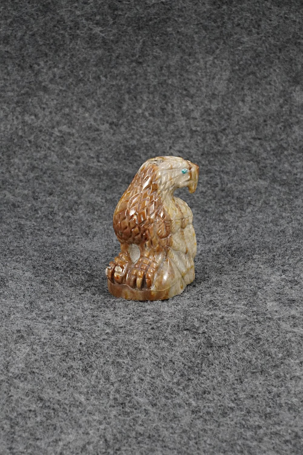 Eagle Zuni Fetish Carving - Randy Lucio