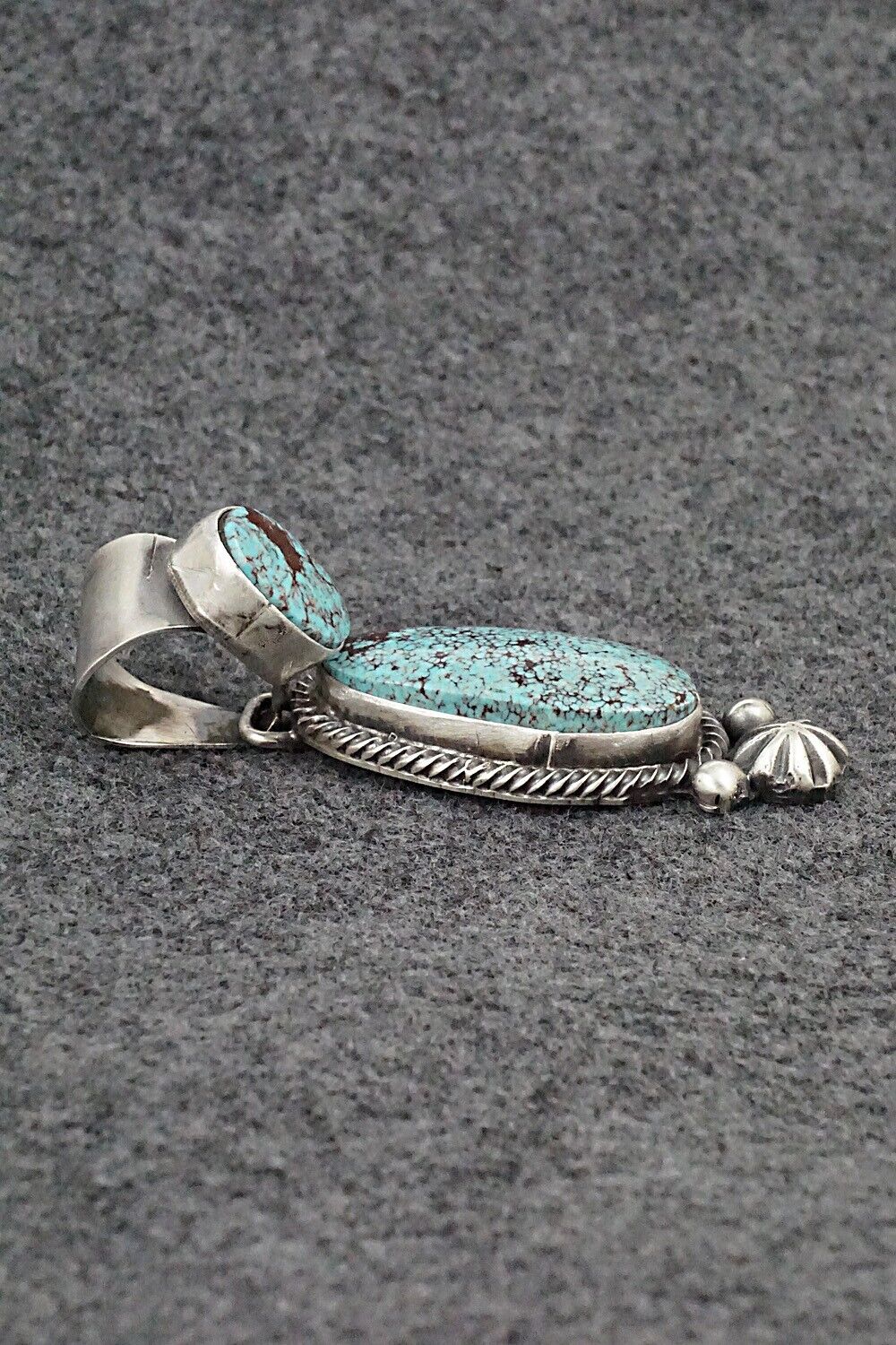 Turquoise & Sterling Silver Pendant - Darrin Livingston