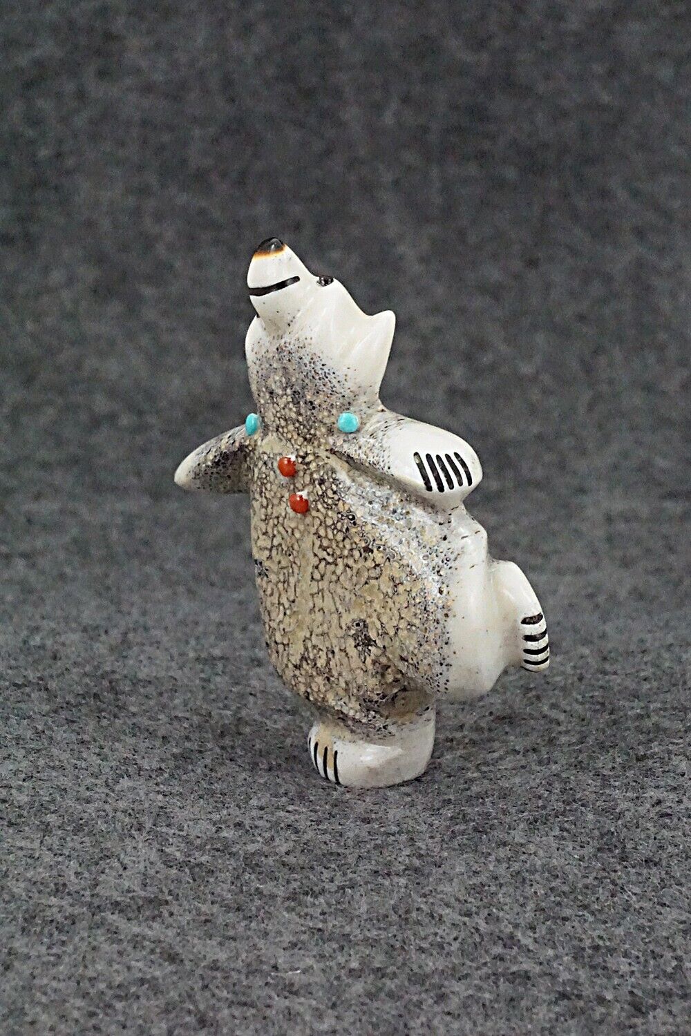 Dancing Bear Zuni Fetish Carving - Claudia Peina