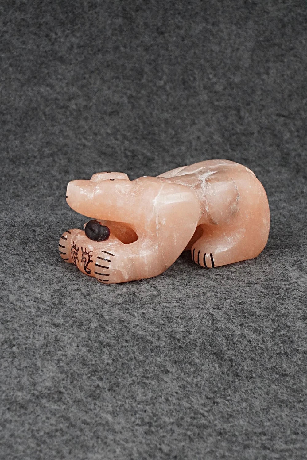 Mountain Lion Zuni Fetish Carving - Rick Kallestewa