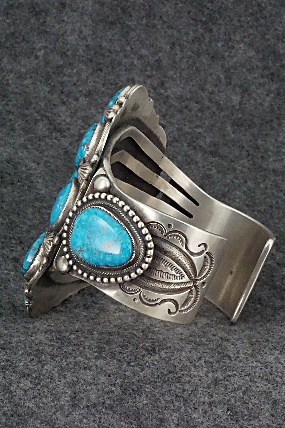 Turquoise and Sterling Silver Bracelet - Calvin Martinez