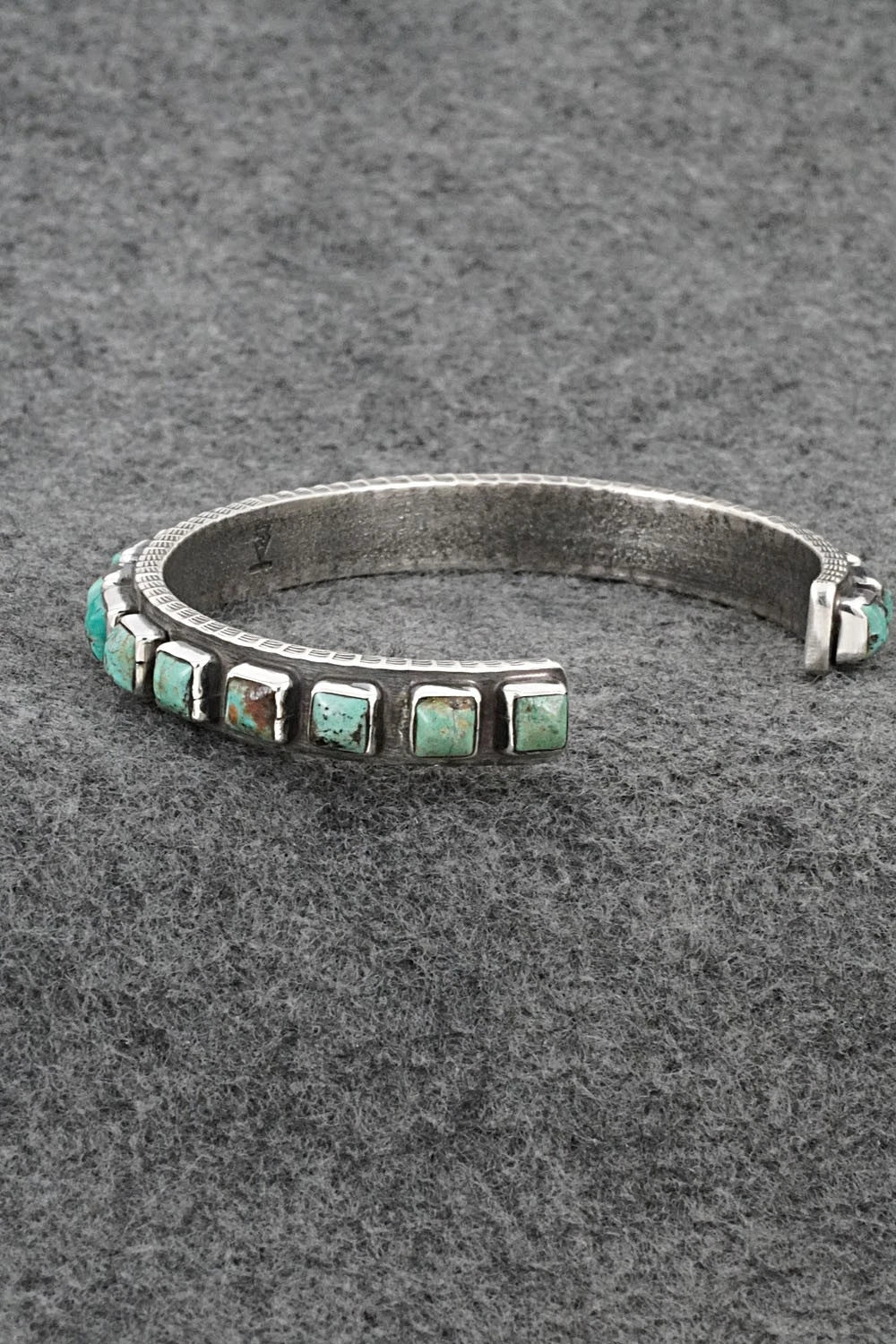 Turquoise & Sterling Silver Bracelet - Ernest Rangel