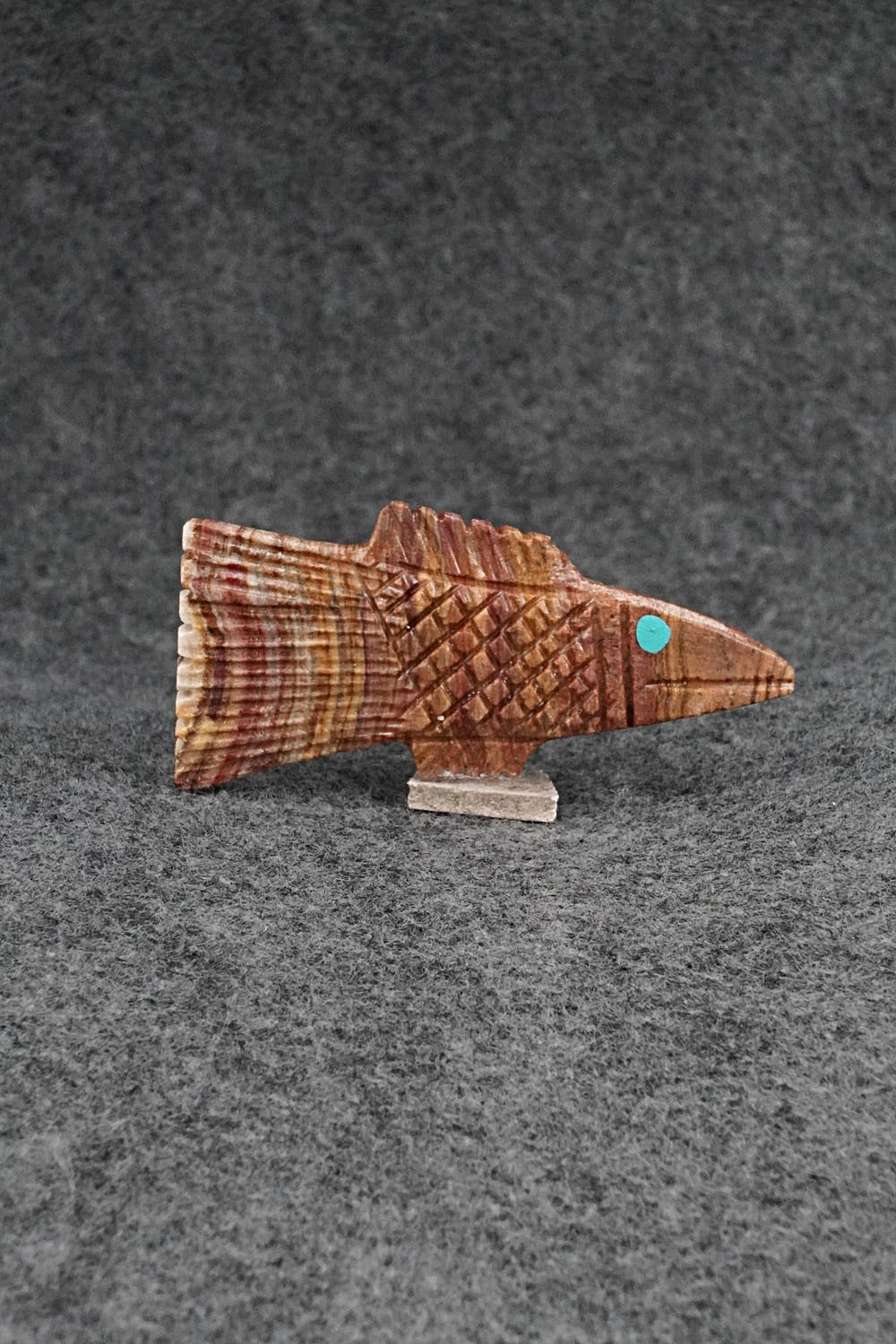 Fish Zuni Fetish Carving - Carl Etsate