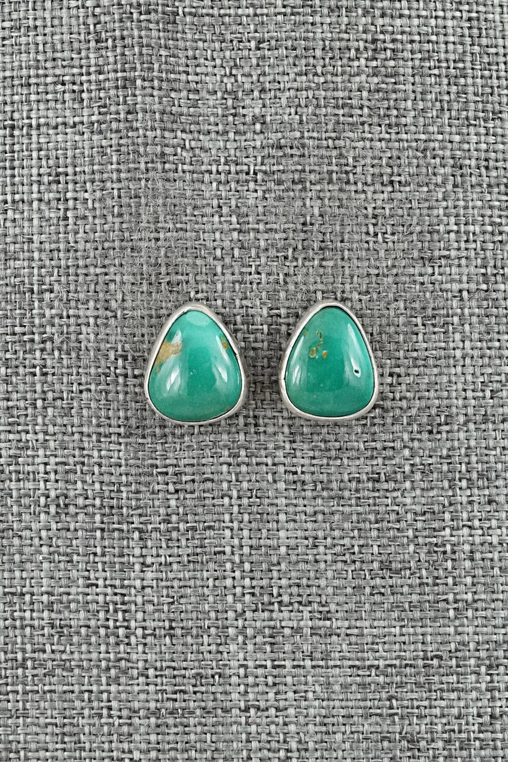 Turquoise & Sterling Silver Earrings - Rosemary Saunders
