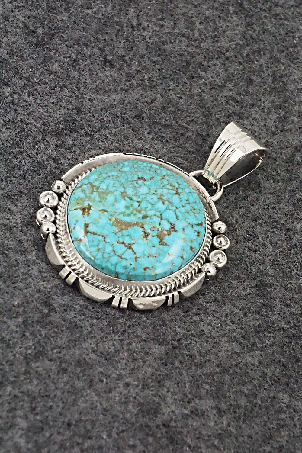 Turquoise & Sterling Silver Pendant - Daniel Benally