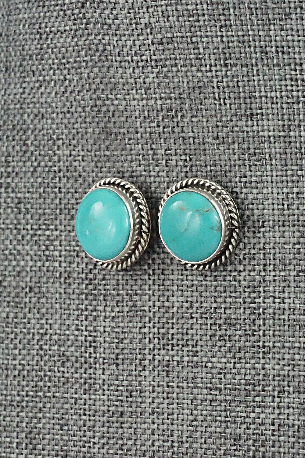 Turquoise & Sterling Silver Earrings - Marco Begaye