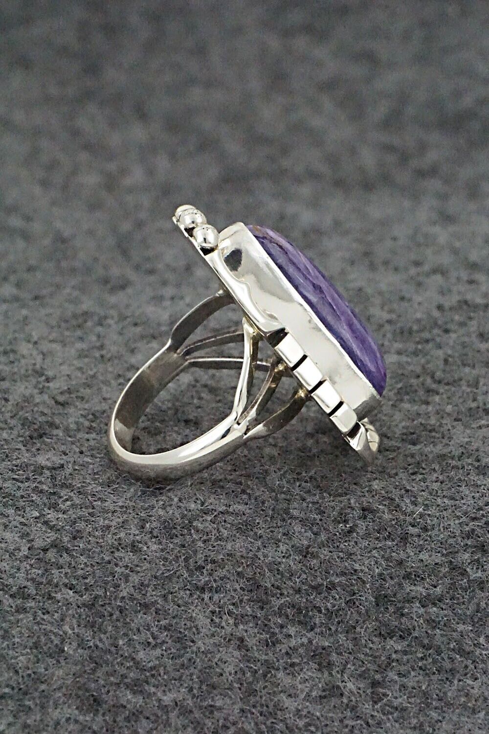 Charoite & Sterling Silver Ring - Samuel Yellowhair - Size 5.75