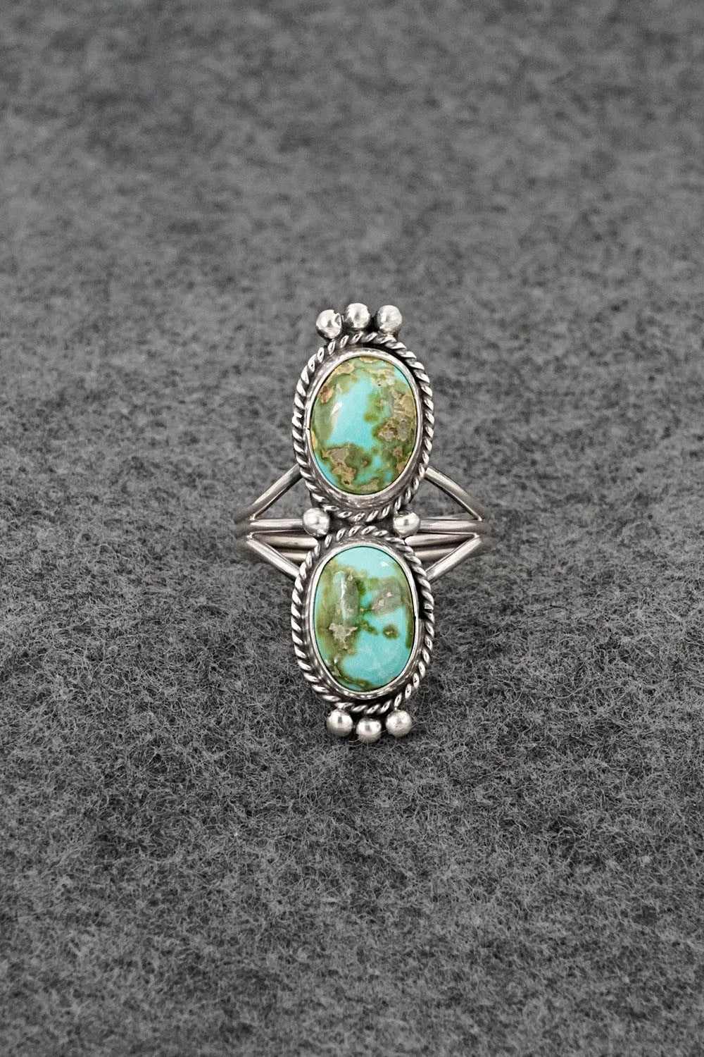 Turquoise & Sterling Silver Ring - Rena Begay - Size 8