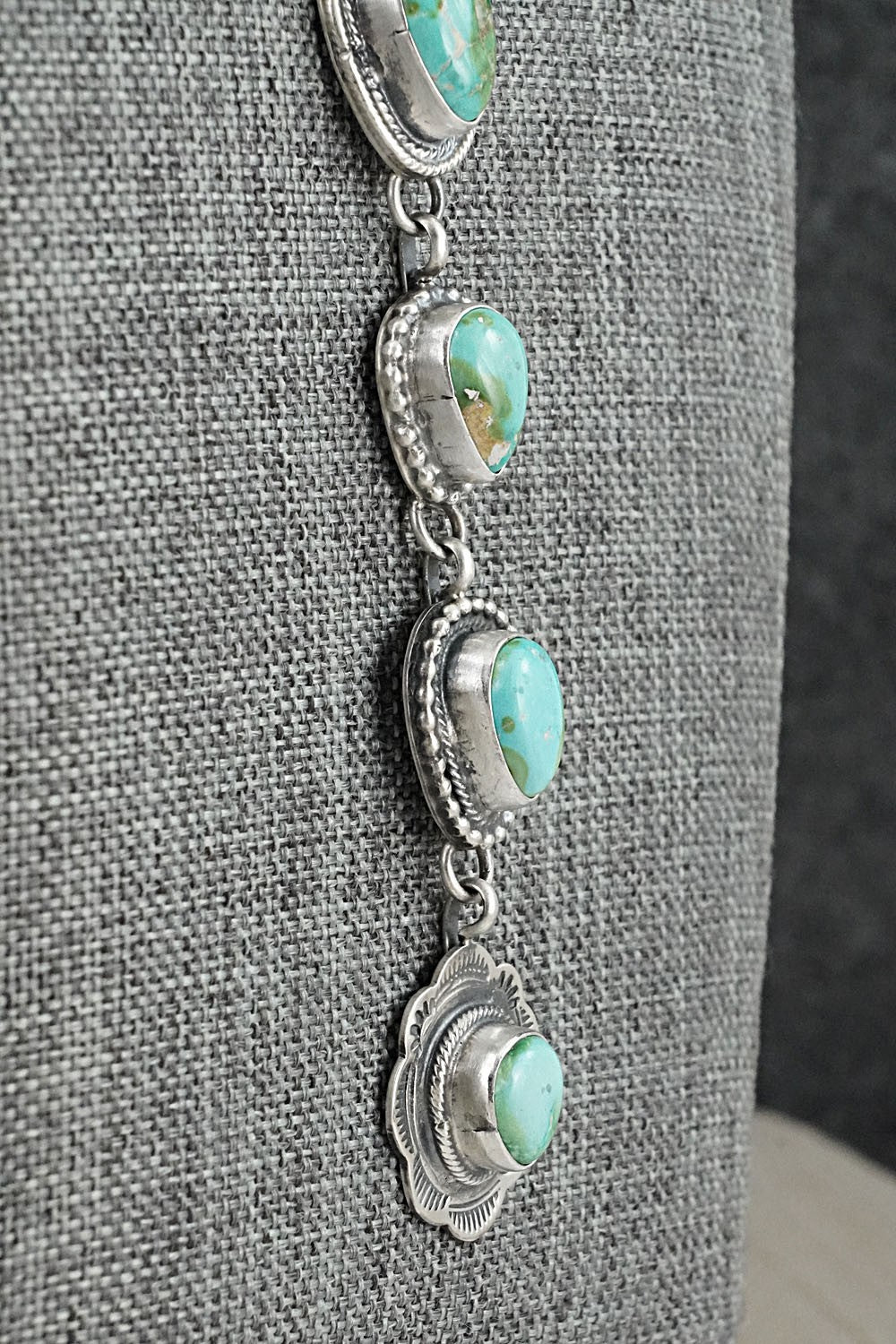 Turquoise & Sterling Silver Necklace - Bobby Johnson