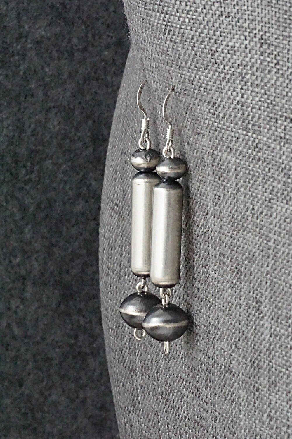 Sterling Silver Navajo Pearl Earrings - Tonisha Haley