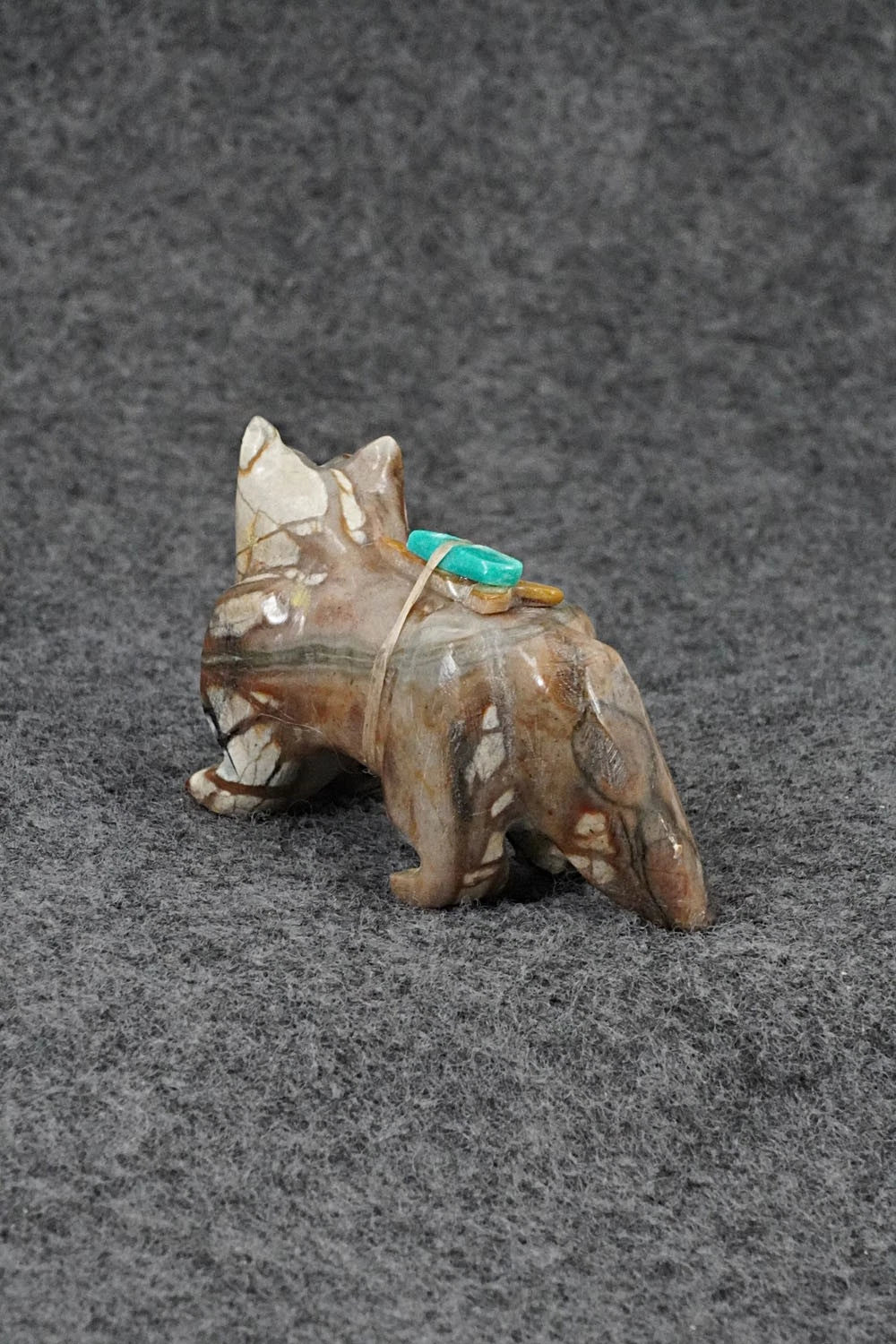 Wolf Zuni Fetish Carving - Freddie Leekya