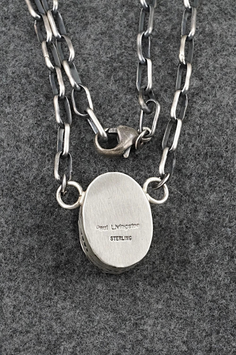 Turquoise & Sterling Silver Necklace - Paul Livingston