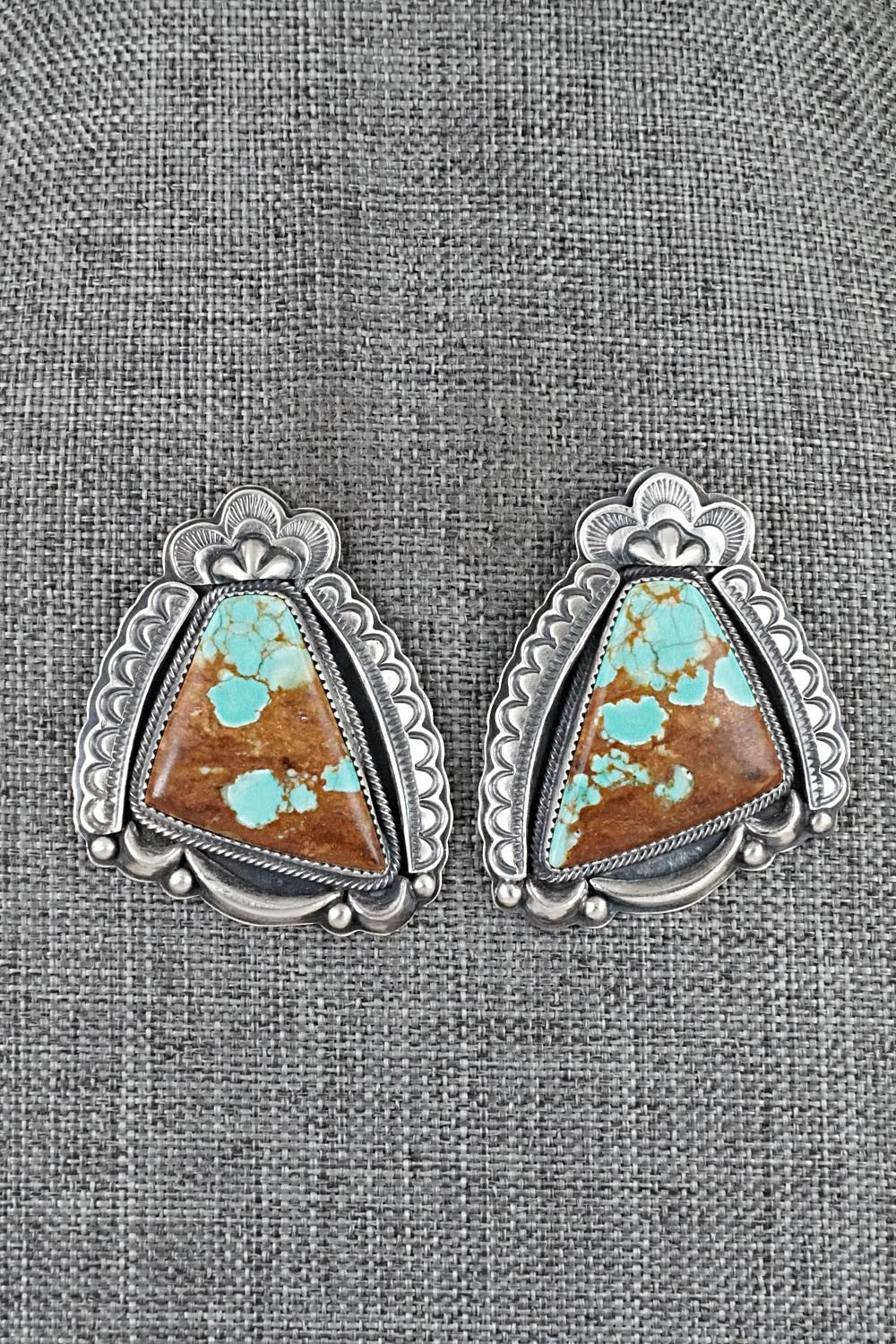 Turquoise & Sterling Silver Necklace and Earrings Set - Randy Boyd
