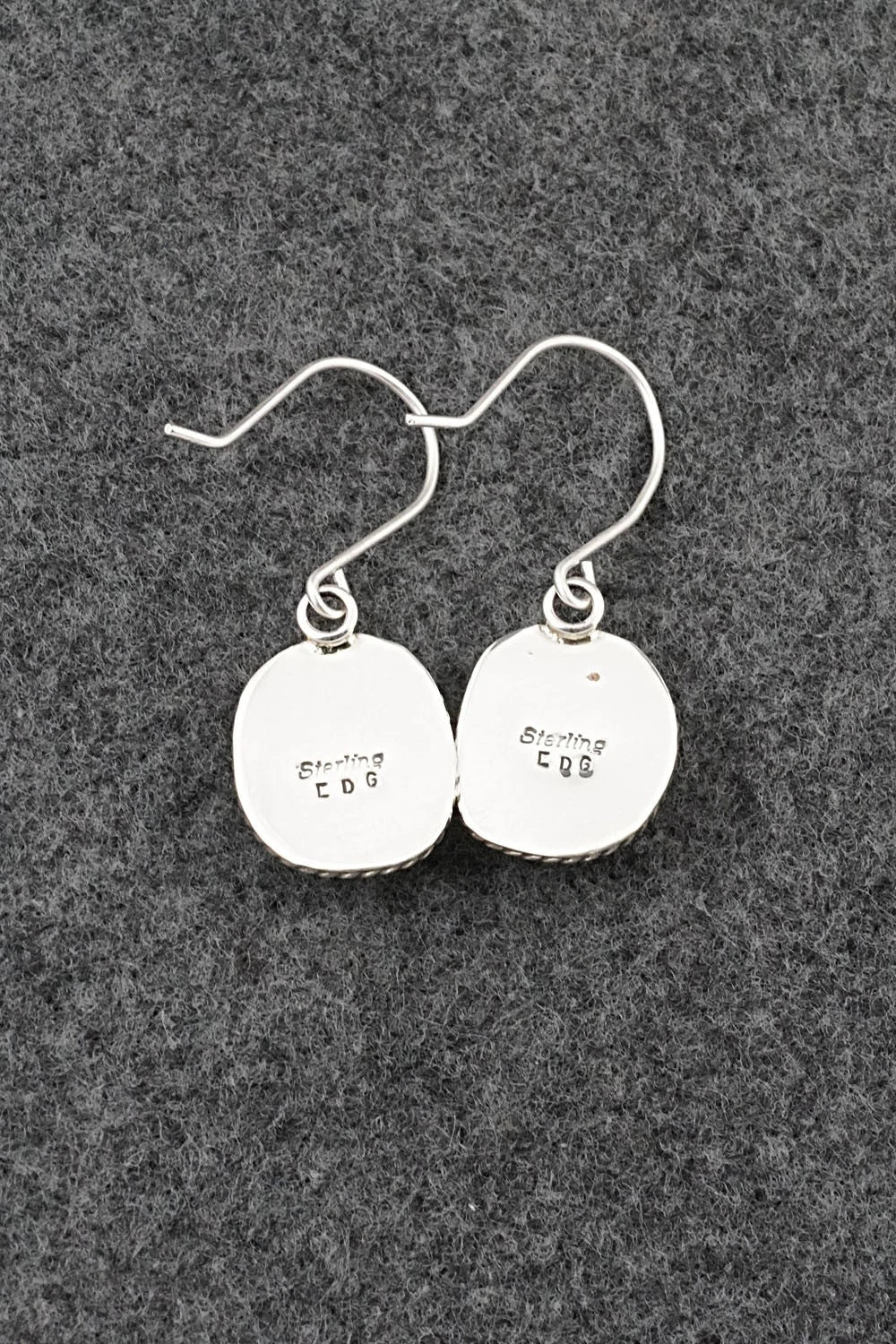 Turquoise & Sterling Silver Earrings - Eugene Gruber