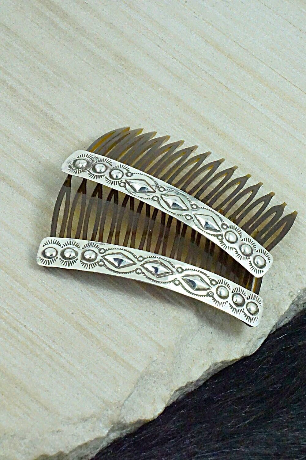 Sterling Silver Hair Combs - Jennie Blackgoat