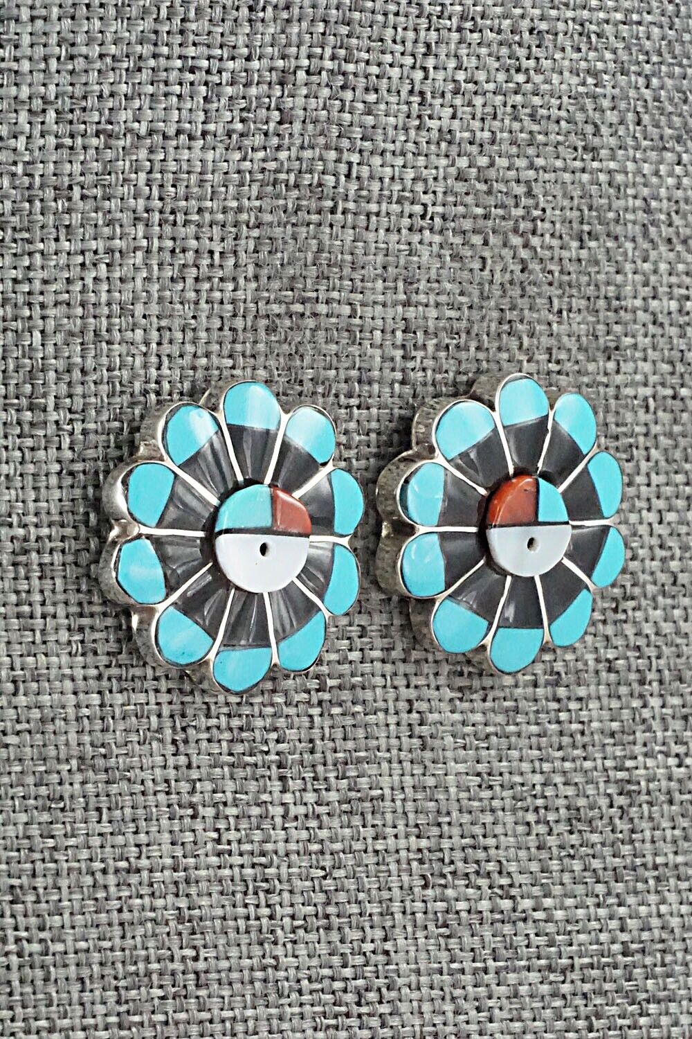 Multi-Stone & Sterling Silver Earrings - Romero Vacit