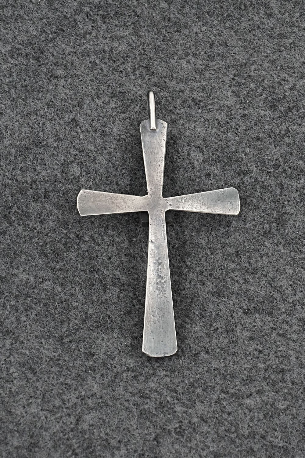 Turquoise & Sterling Silver Pendant - Raymond Betsoi