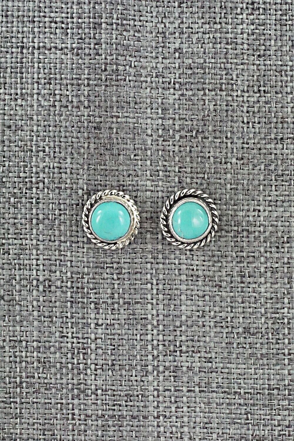 Turquoise & Sterling Silver Earrings - Marco Begaye