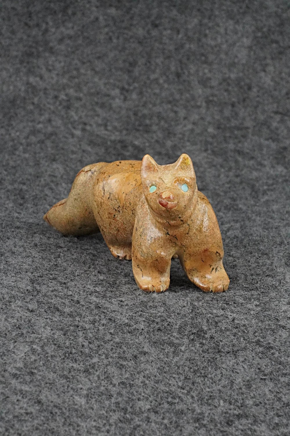 Wolf Zuni Fetish Carving - Freddie Leekya