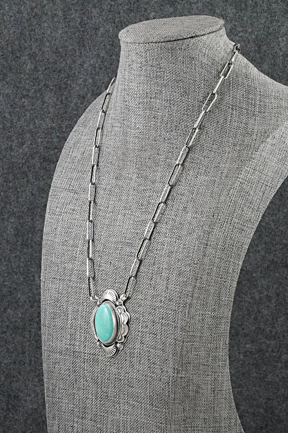 Turquoise & Sterling Silver Necklace - Randy Boyd