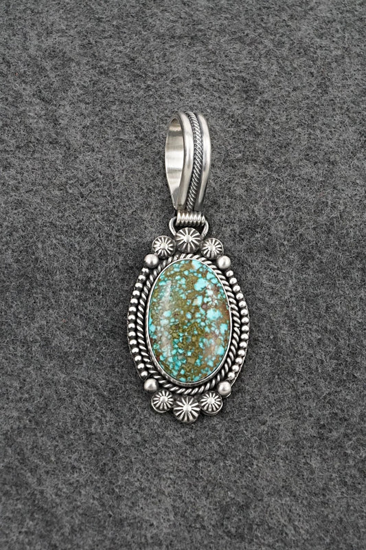 Turquoise & Sterling Silver Pendant - Michael Calladitto