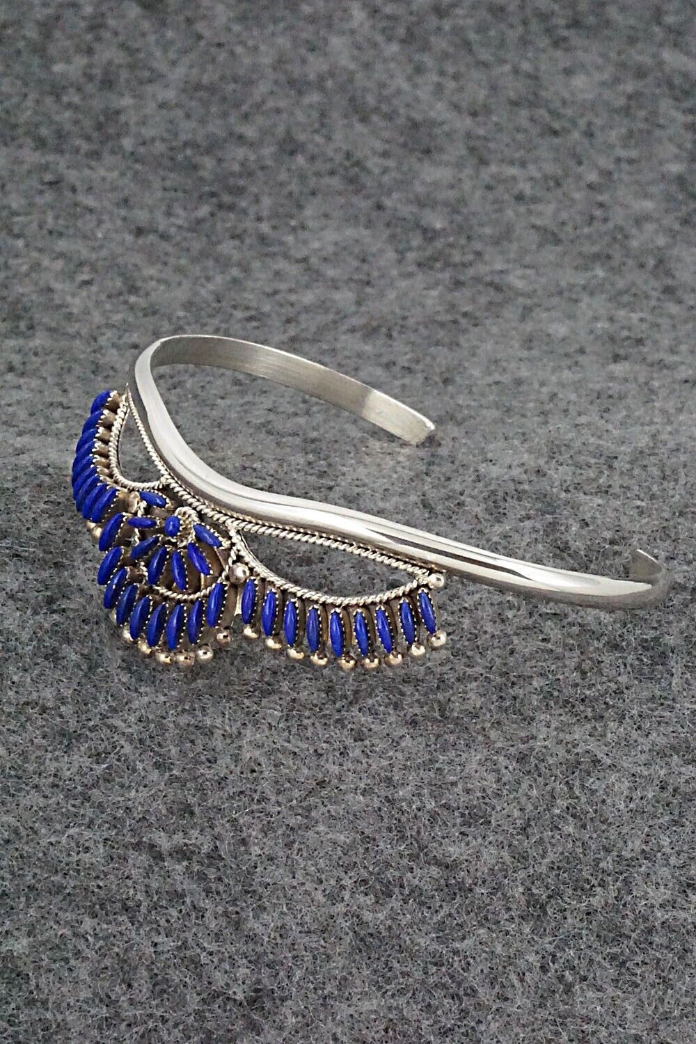 Lapis & Sterling Silver Bracelet - Stewart Nakatewa