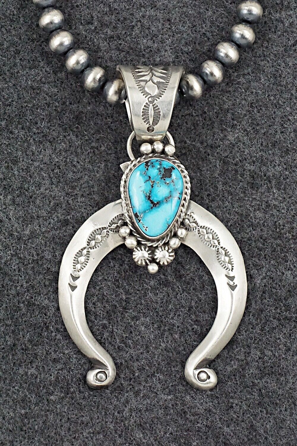 Turquoise & Sterling Silver Necklace - Samuel Yellowhair