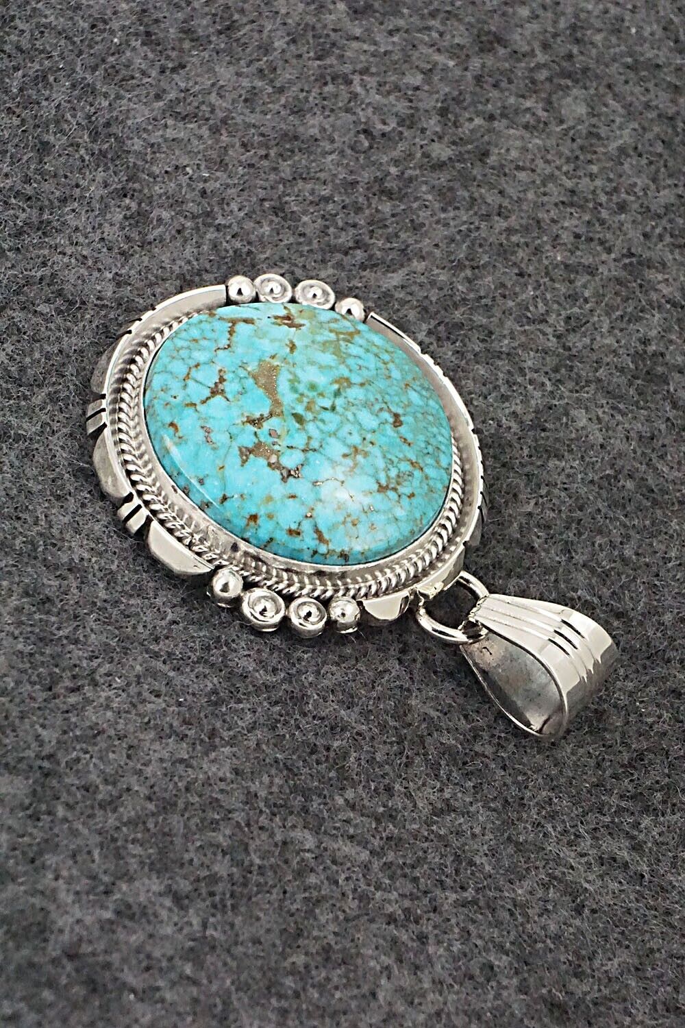 Vintage Daniel Benally Sterling Silver Turquoise selling Pendant