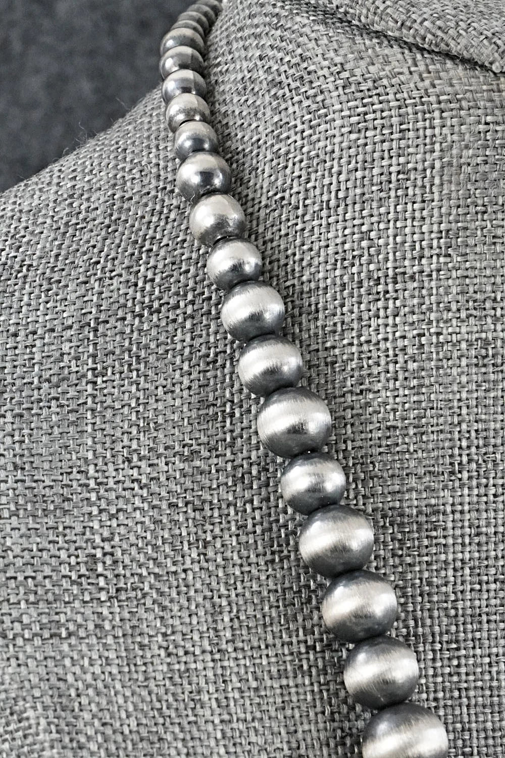 Sterling Silver Navajo Pearl Necklace 22" - Rose Martin