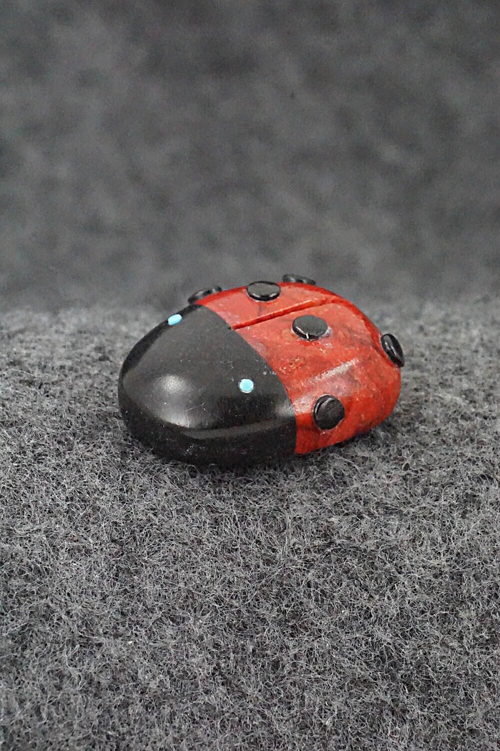Ladybug Zuni Fetish Carving - Reynold Lunasee