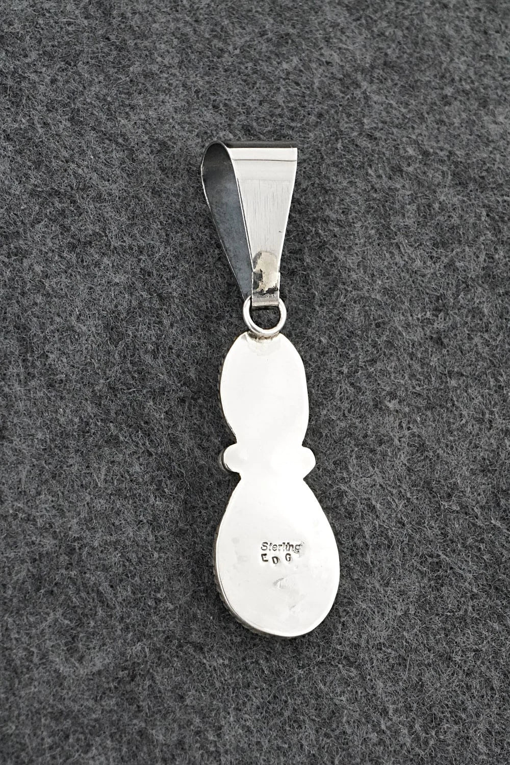 Turquoise & Sterling Silver Pendant - Eugene Gruber