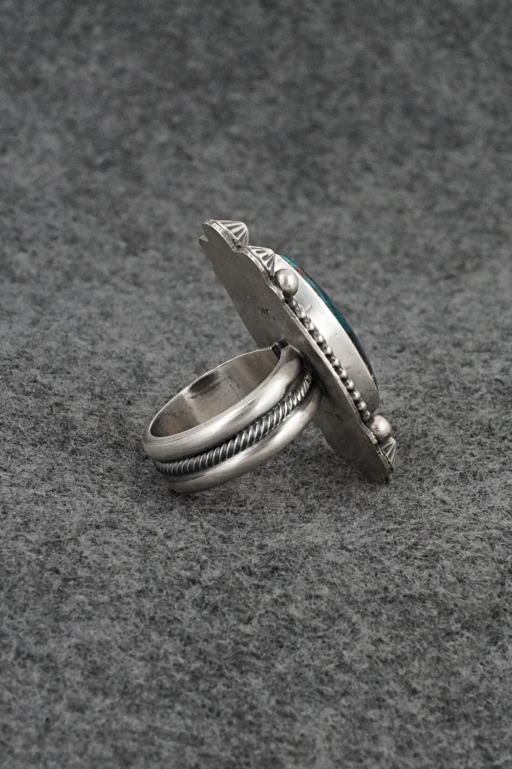 Turquoise & Sterling Silver Ring - Michael Calladitto - Size 7.5