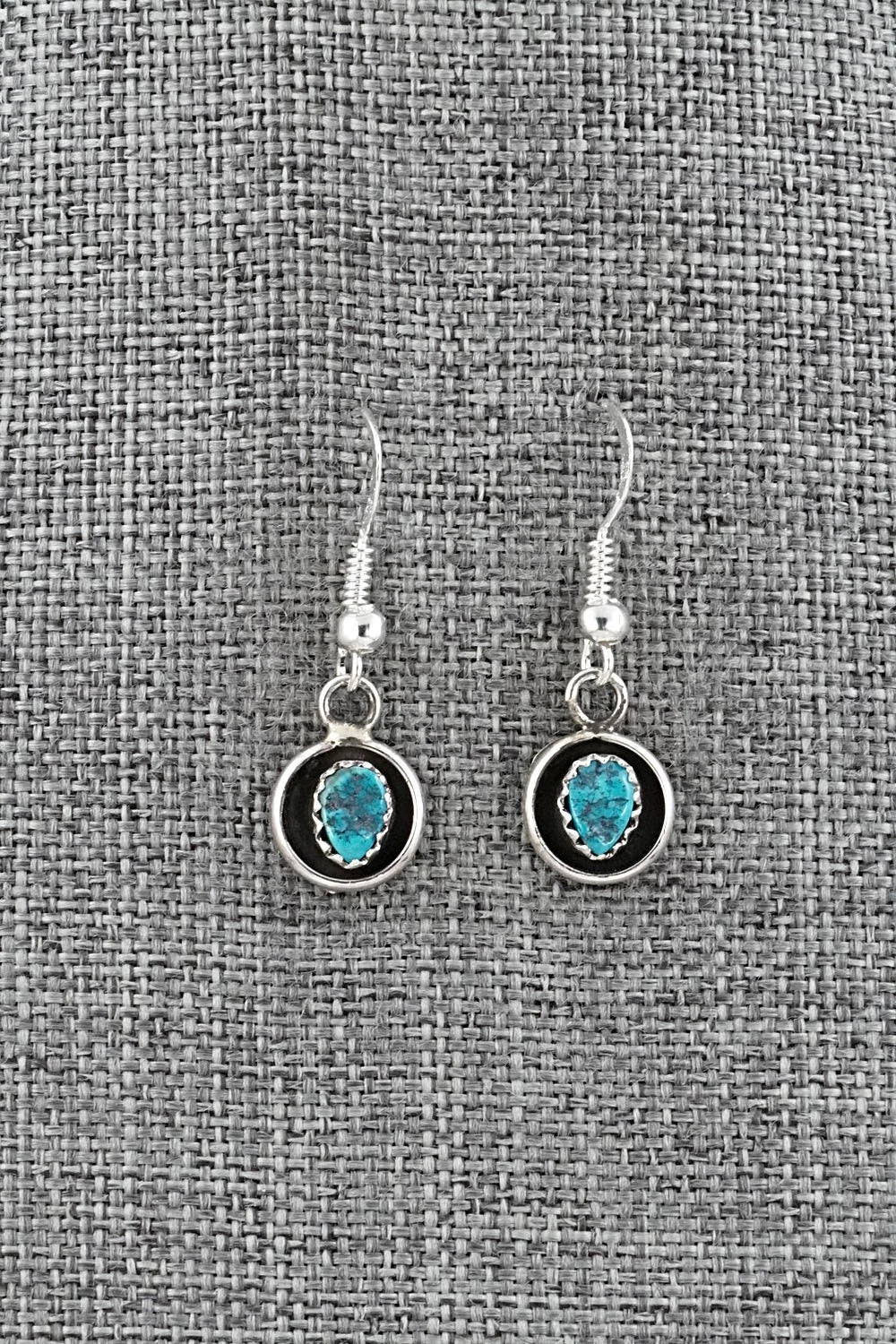 Turquoise & Sterling Silver Squash Blossom Set - Phil Garcia