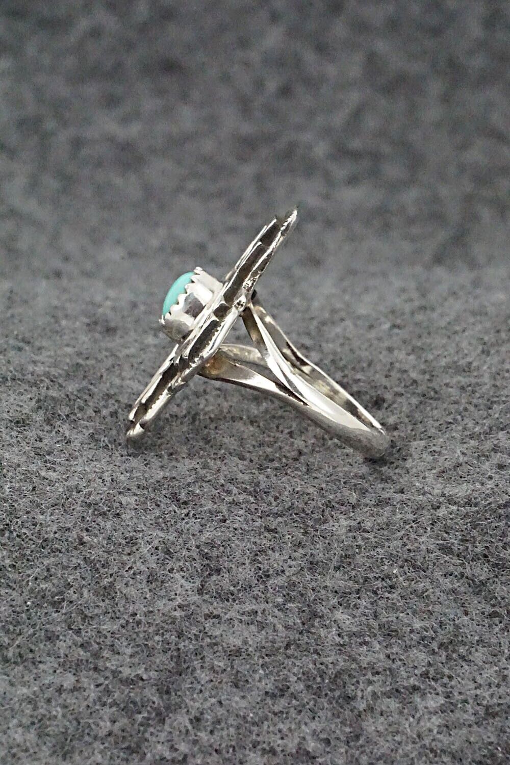 Turquoise and Sterling Silver Ring - Letricia Largo - Size 7
