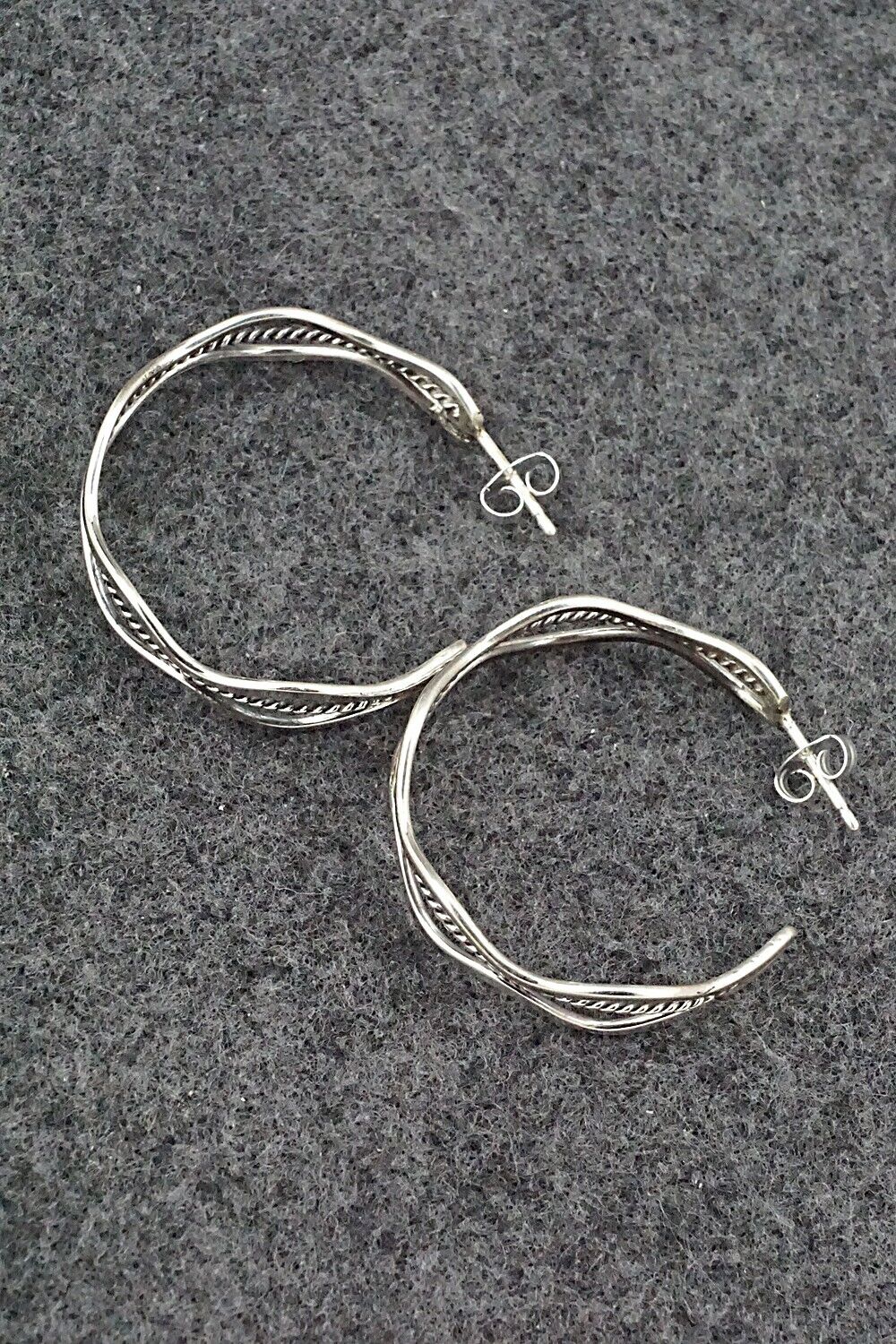 Sterling Silver Hoop Earrings - Ben Tahe